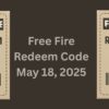 Free Fire MAX redeem codes for May 18